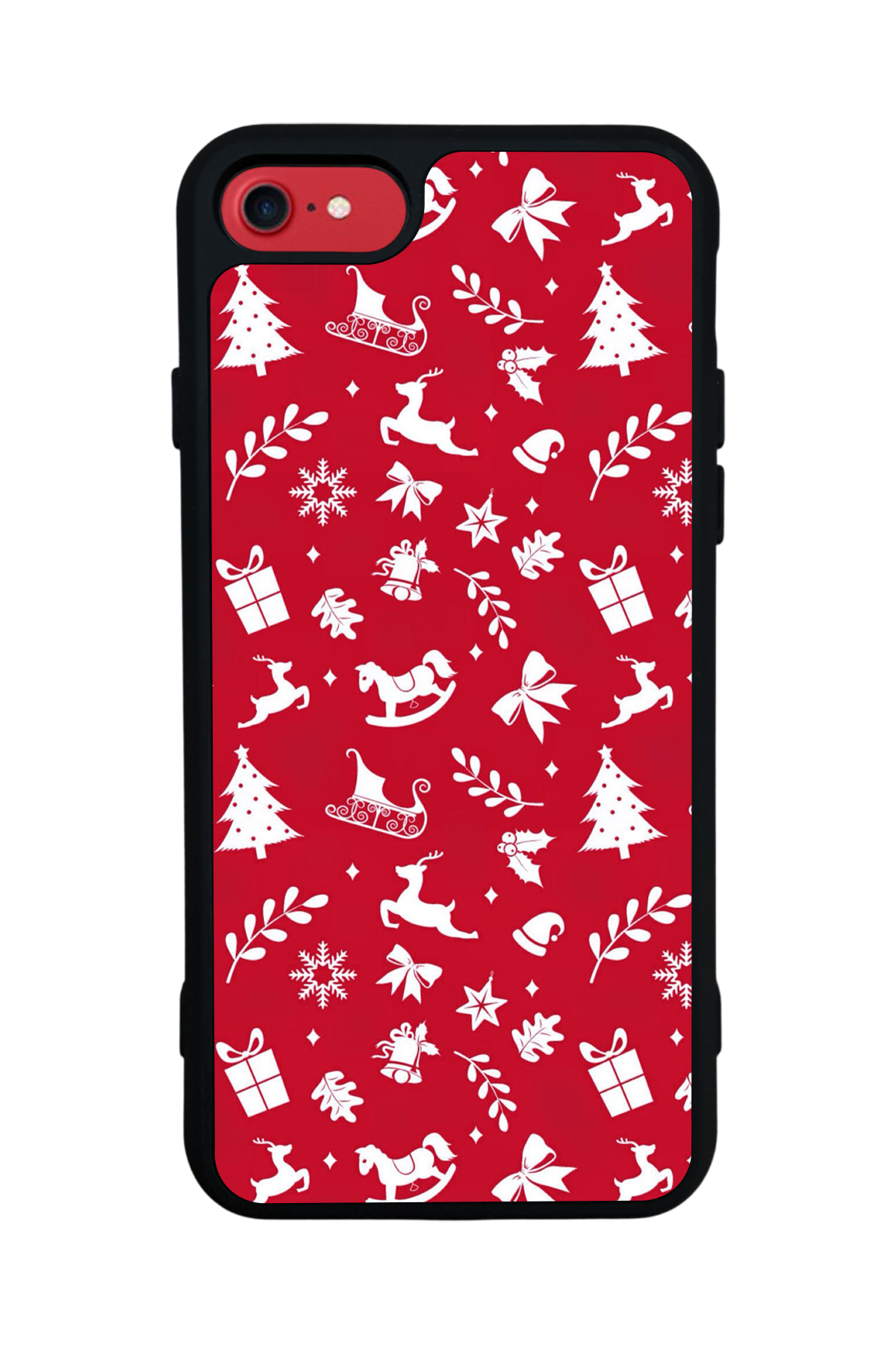iPhone 8 Uyumlu Yilbasi Christmas Tasarımlı Glossy Premium Kılıf