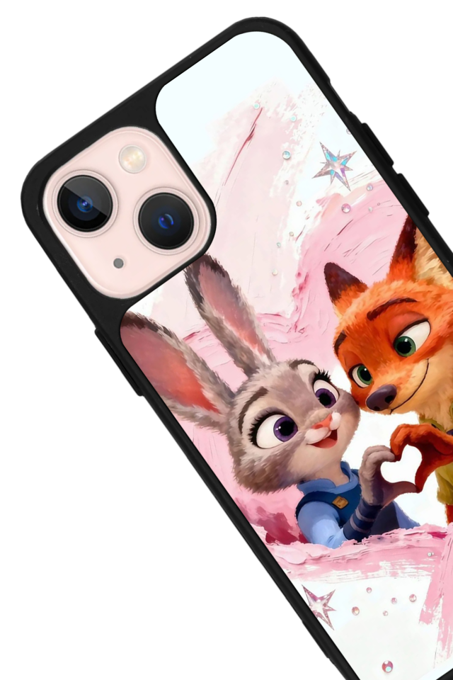 iPhone 13 Mini Uyumlu Zootropolis Tasarımlı Glossy Premium Kılıf
