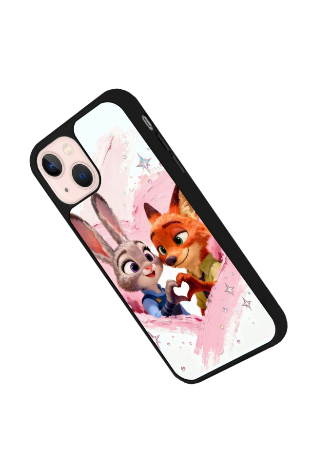 iPhone 13 Mini Uyumlu Zootropolis Tasarımlı Glossy Premium Kılıf