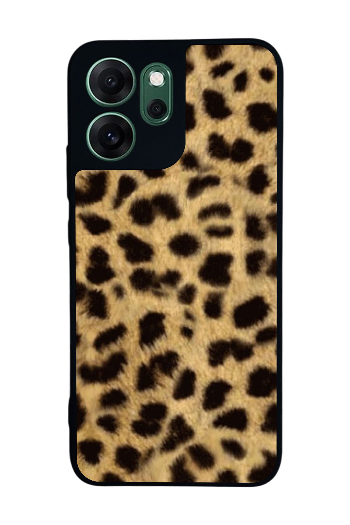 Oppo Reno 14F Uyumlu Leopar Tasarımlı Glossy Premium Kılıf
