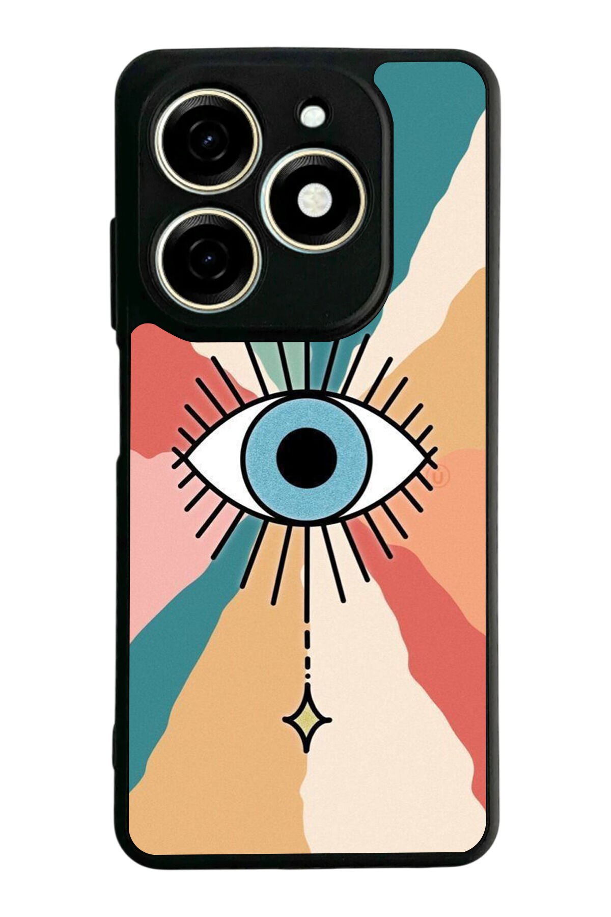 Infınıx Smart 8 Pro Uyumlu Göz Tasarımlı Glossy Premium Kılıf