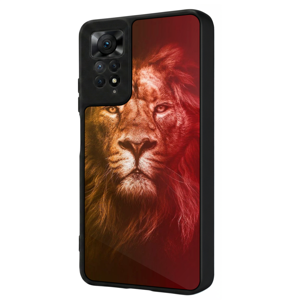 Xiaomi Redmi Note 11 Pro Uyumlu Aslan Tasarımlı Glossy Premium Kılıf