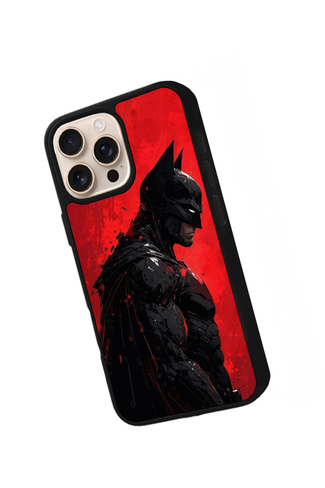 iPhone 16 Pro Max Uyumlu Batman Tasarımlı Glossy Premium Kılıf