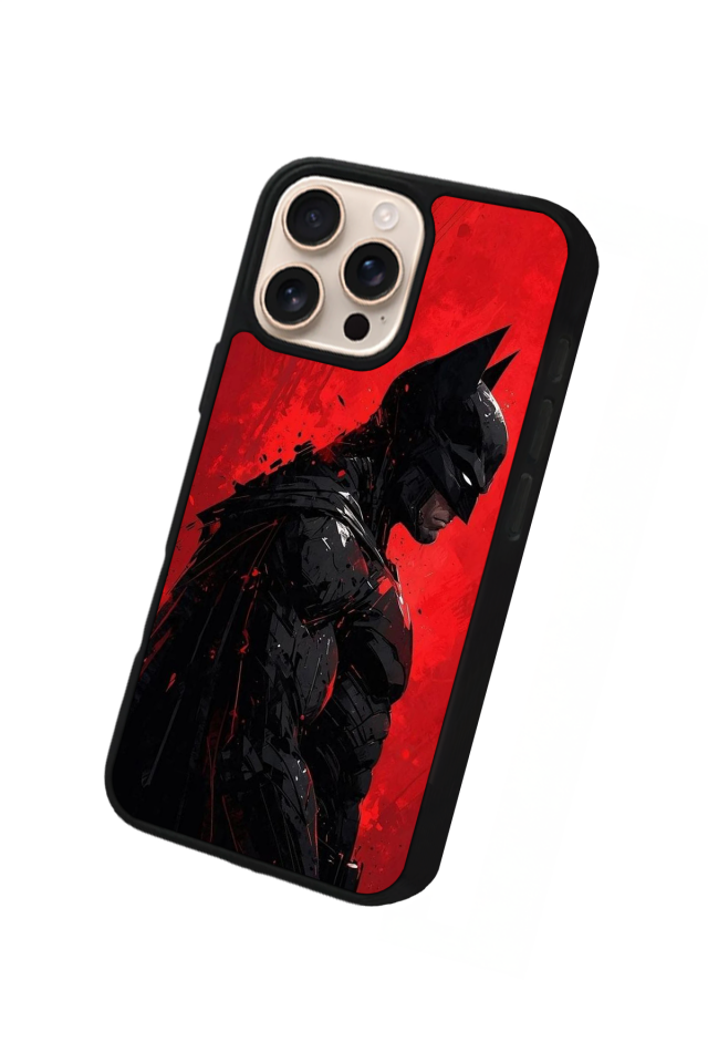 iPhone 16 Pro Max Uyumlu Batman Tasarımlı Glossy Premium Kılıf