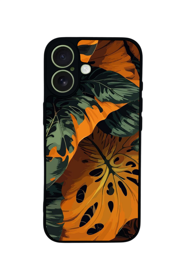 iPhone 17 Uyumlu Botanik Tasarımlı Glossy Premium Kılıf