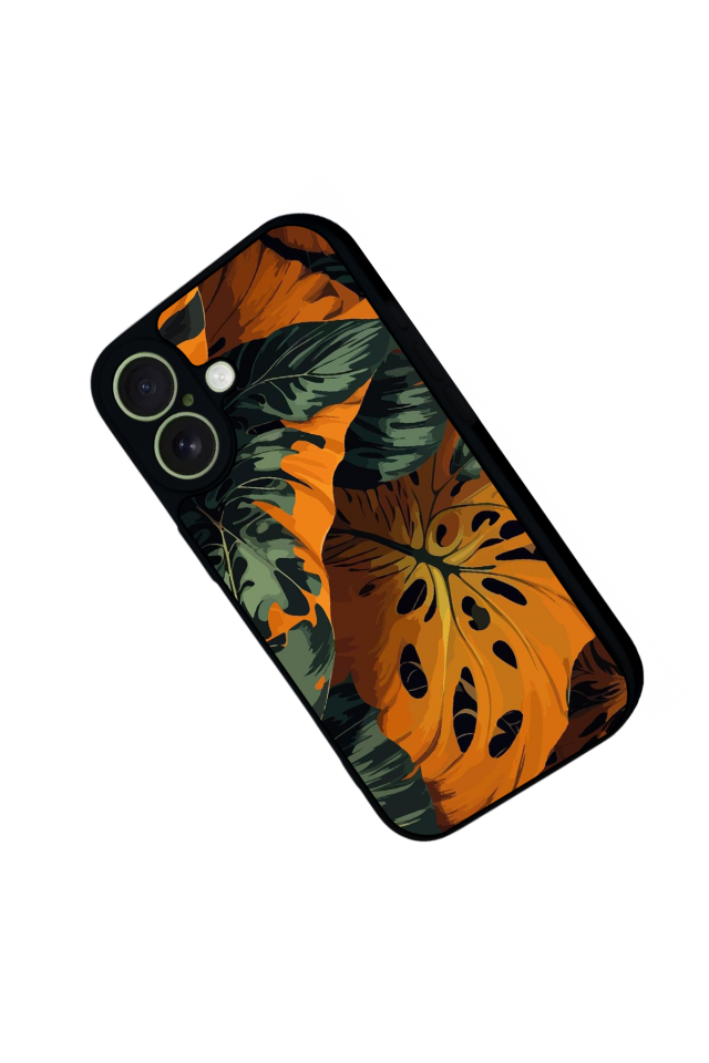 iPhone 17 Uyumlu Botanik Tasarımlı Glossy Premium Kılıf