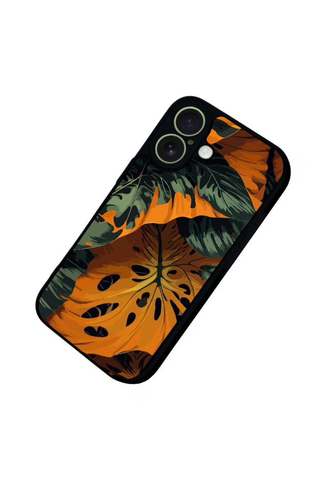 iPhone 17 Uyumlu Botanik Tasarımlı Glossy Premium Kılıf
