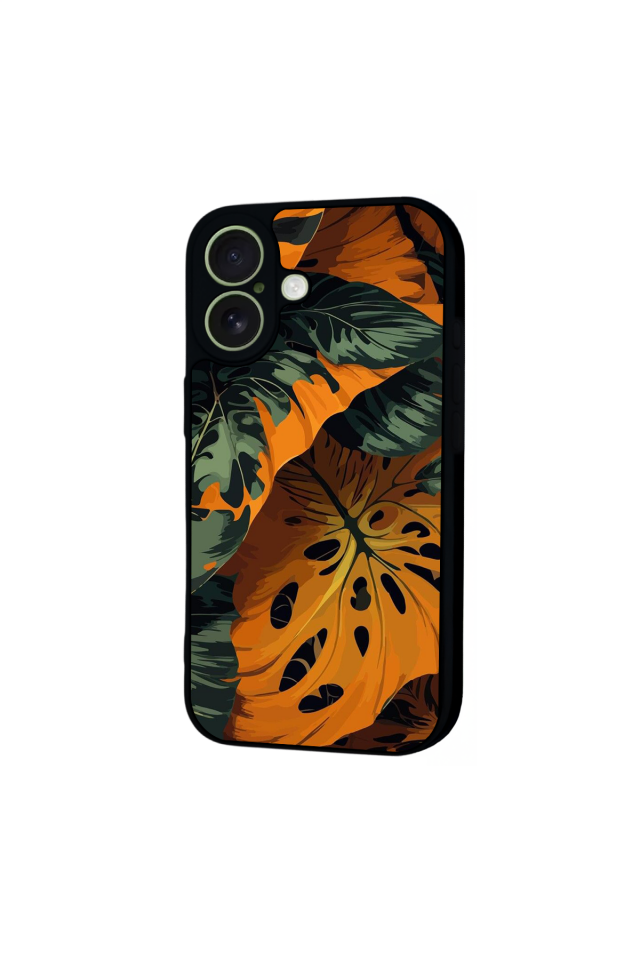 iPhone 17 Uyumlu Botanik Tasarımlı Glossy Premium Kılıf
