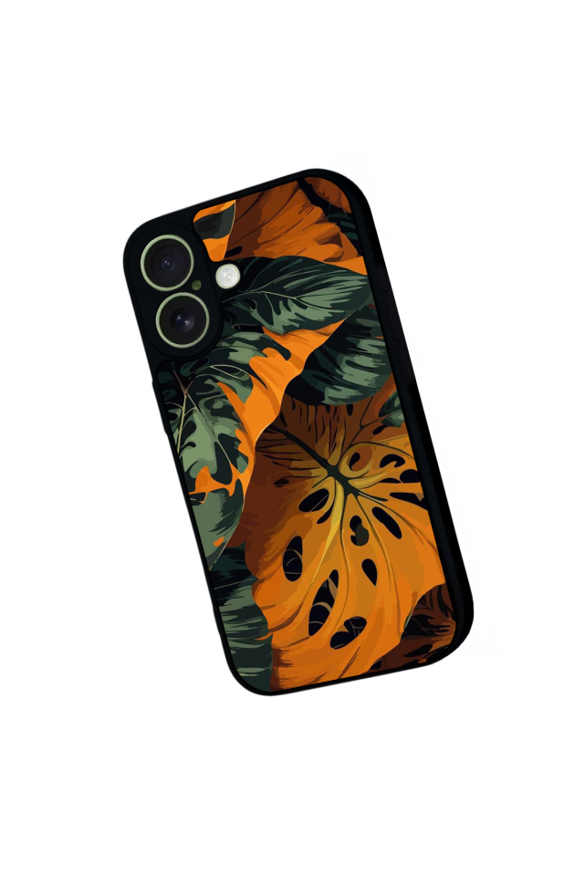 iPhone 17 Uyumlu Botanik Tasarımlı Glossy Premium Kılıf