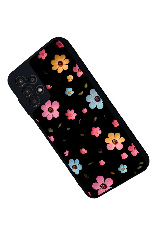 Samsung Galaxy A23 Uyumlu Cicek Tasarımlı Glossy Premium Kılıf
