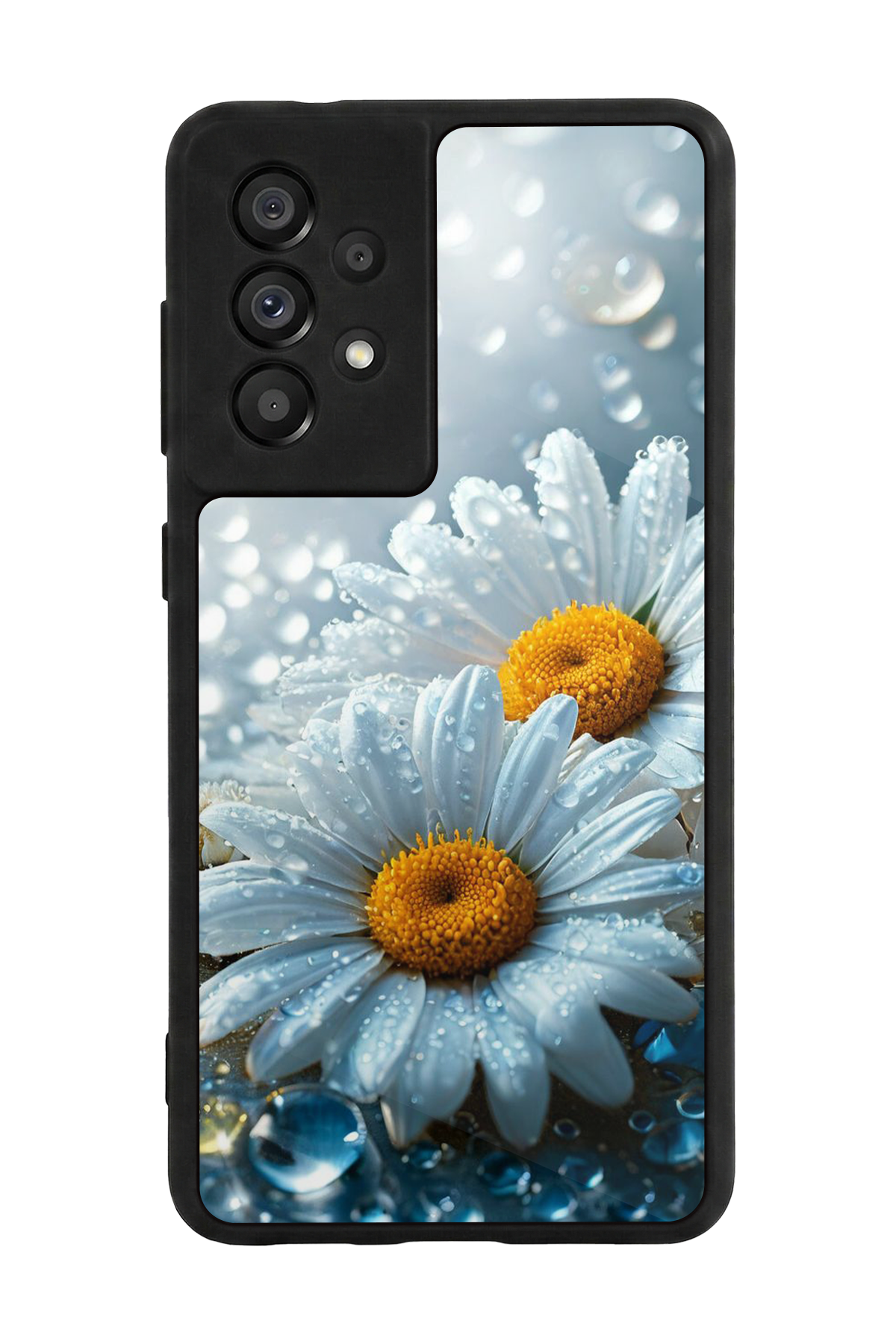 Samsung Galaxy A73 Uyumlu Cicek Tasarımlı Glossy Premium Kılıf