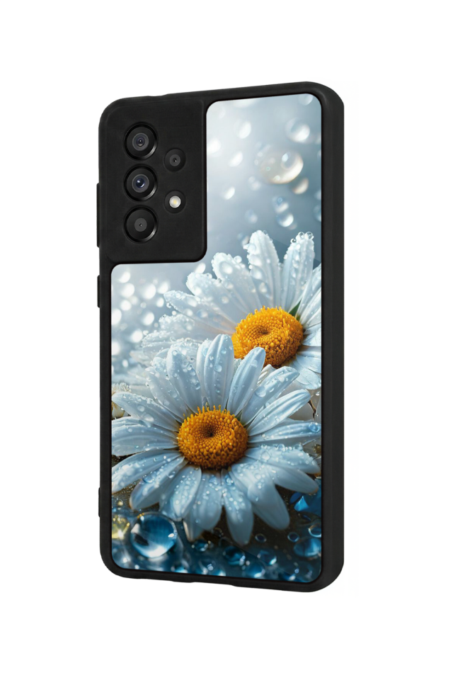 Samsung Galaxy A73 Uyumlu Cicek Tasarımlı Glossy Premium Kılıf