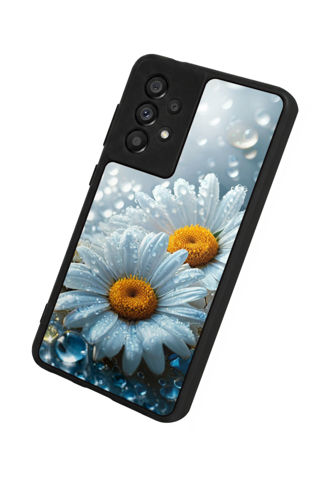 Samsung Galaxy A73 Uyumlu Cicek Tasarımlı Glossy Premium Kılıf