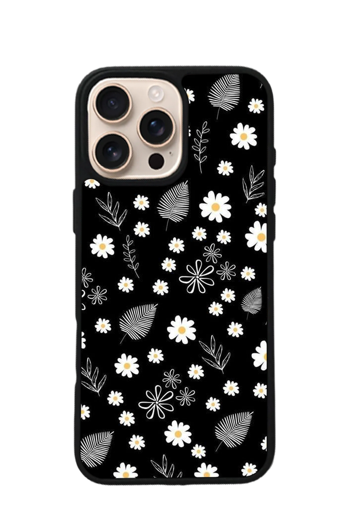 iPhone 16 Pro Uyumlu Floral Tasarımlı Glossy Premium Kılıf