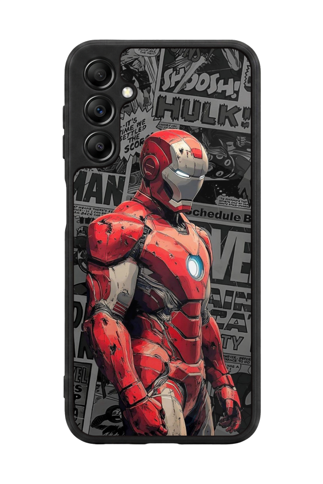 Samsung Galaxy A14 Uyumlu Iron Man ( Demir Adam ) Tasarımlı Glossy Premium Kılıf