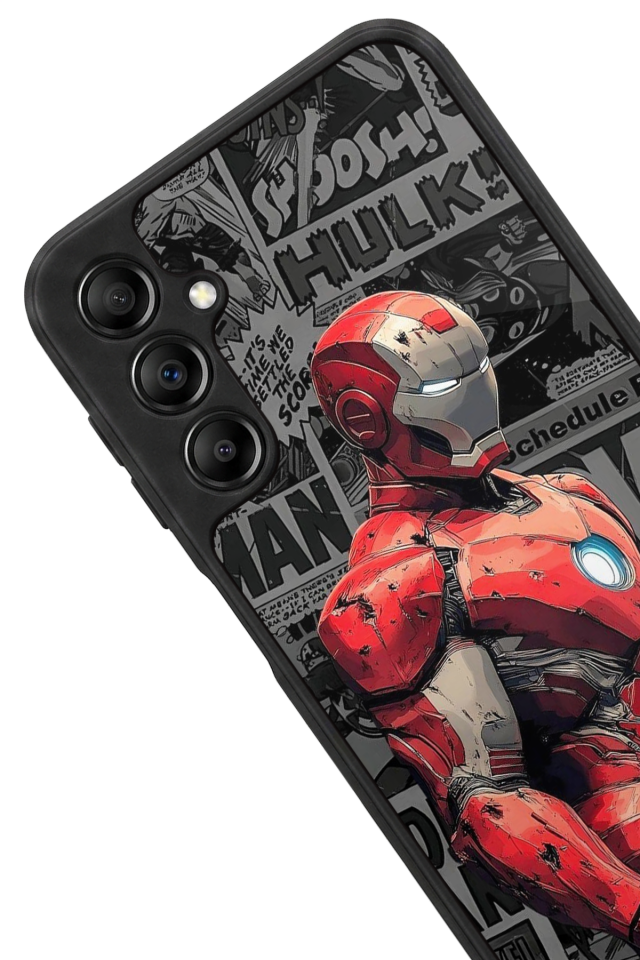 Samsung Galaxy A14 Uyumlu Iron Man ( Demir Adam ) Tasarımlı Glossy Premium Kılıf