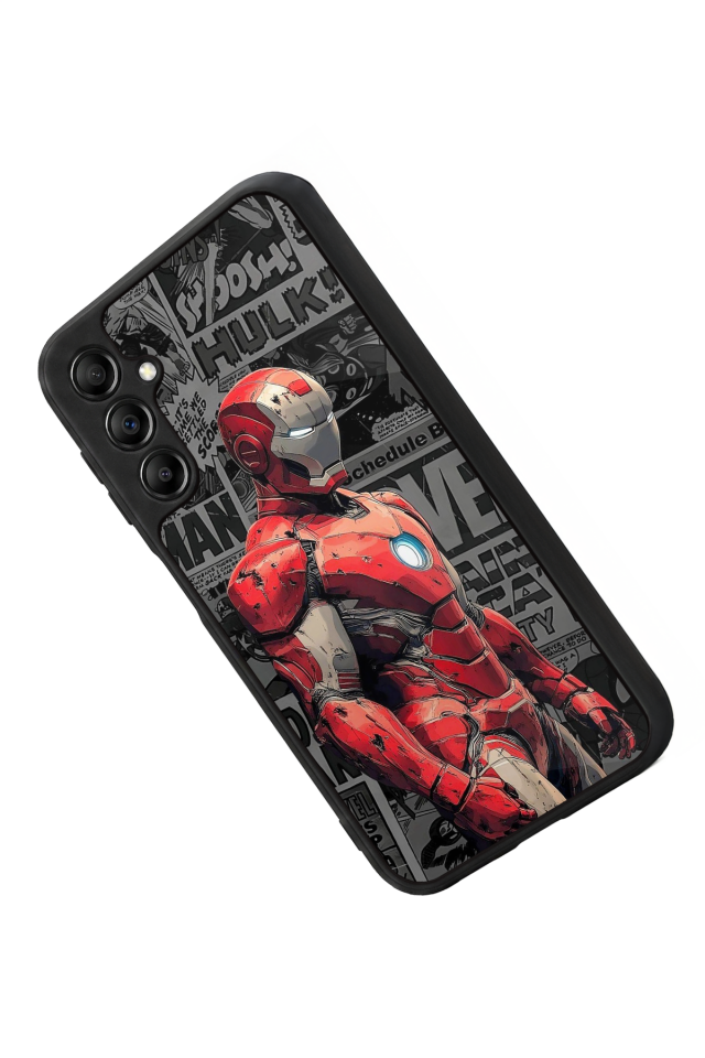 Samsung Galaxy A14 Uyumlu Iron Man ( Demir Adam ) Tasarımlı Glossy Premium Kılıf