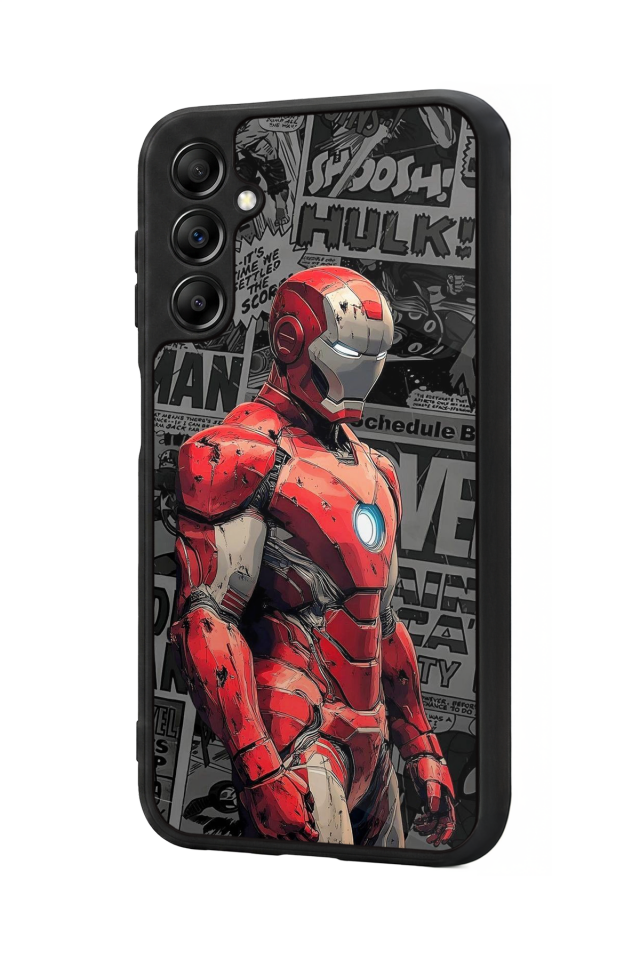 Samsung Galaxy A14 Uyumlu Iron Man ( Demir Adam ) Tasarımlı Glossy Premium Kılıf