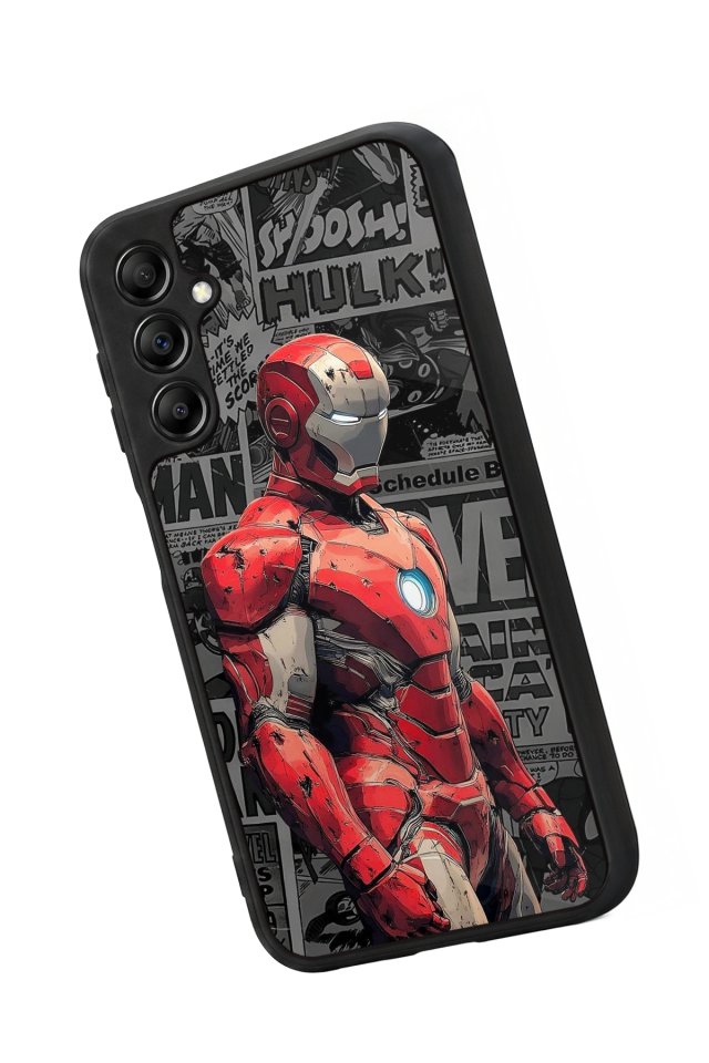 Samsung Galaxy A14 Uyumlu Iron Man ( Demir Adam ) Tasarımlı Glossy Premium Kılıf