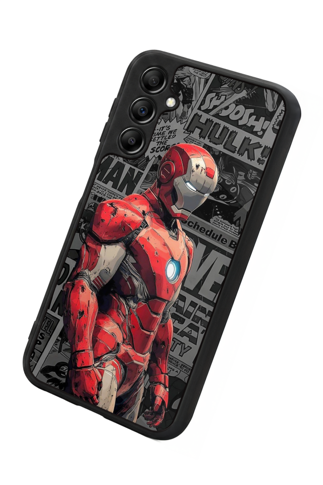 Samsung Galaxy A14 Uyumlu Iron Man ( Demir Adam ) Tasarımlı Glossy Premium Kılıf