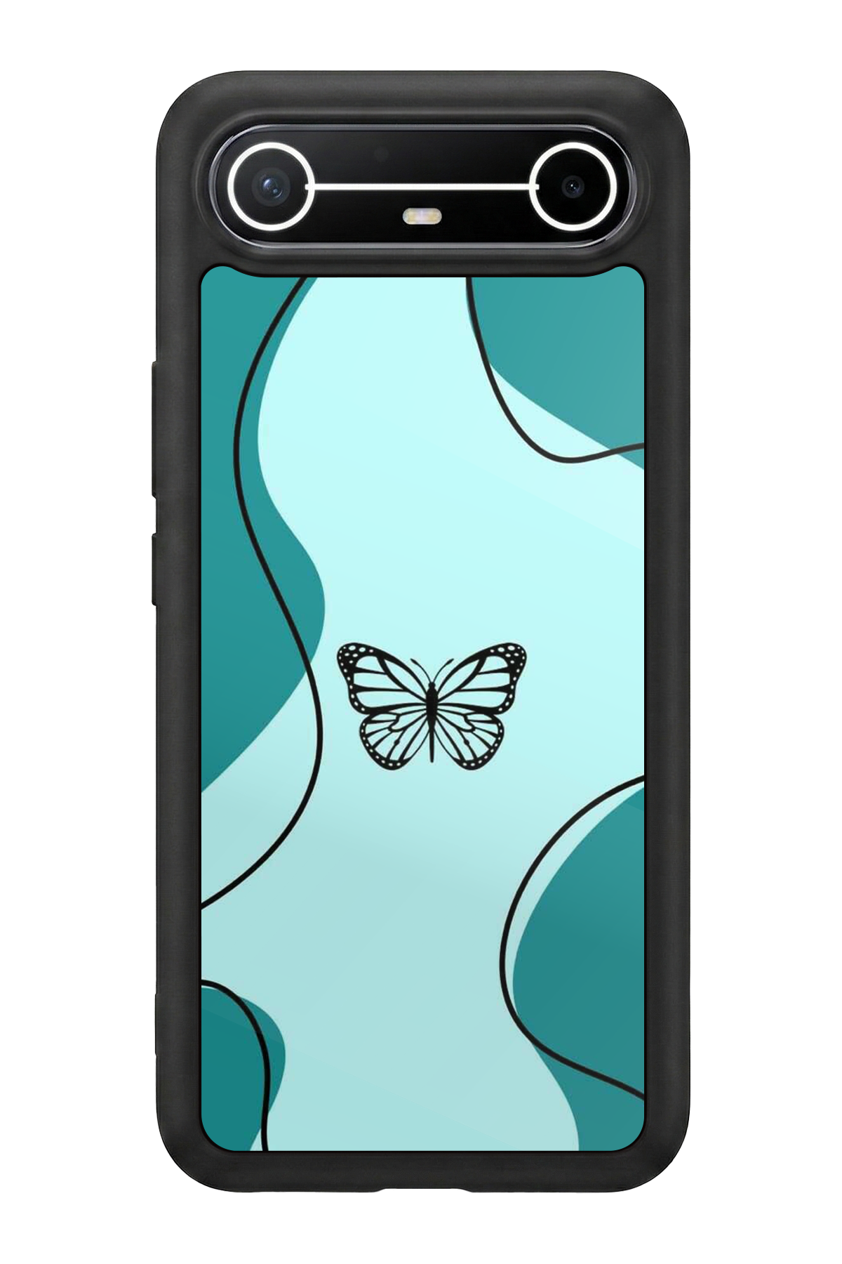 Tecno Spark Slim 5G Uyumlu Kelebek Tasarımlı Glossy Premium Kılıf