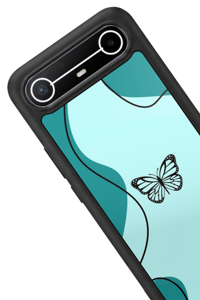 Tecno Spark Slim 5G Uyumlu Kelebek Tasarımlı Glossy Premium Kılıf