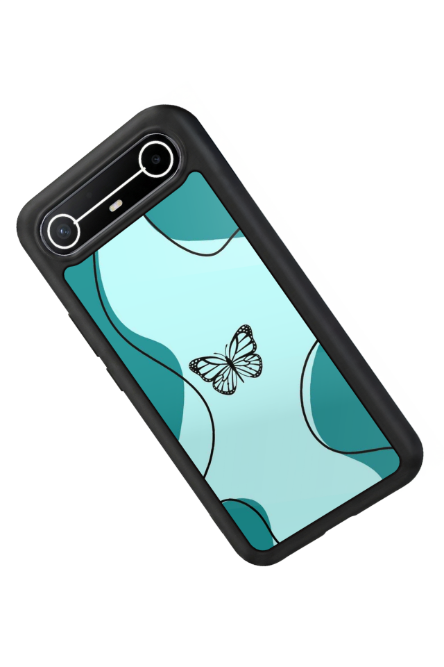 Tecno Spark Slim 5G Uyumlu Kelebek Tasarımlı Glossy Premium Kılıf