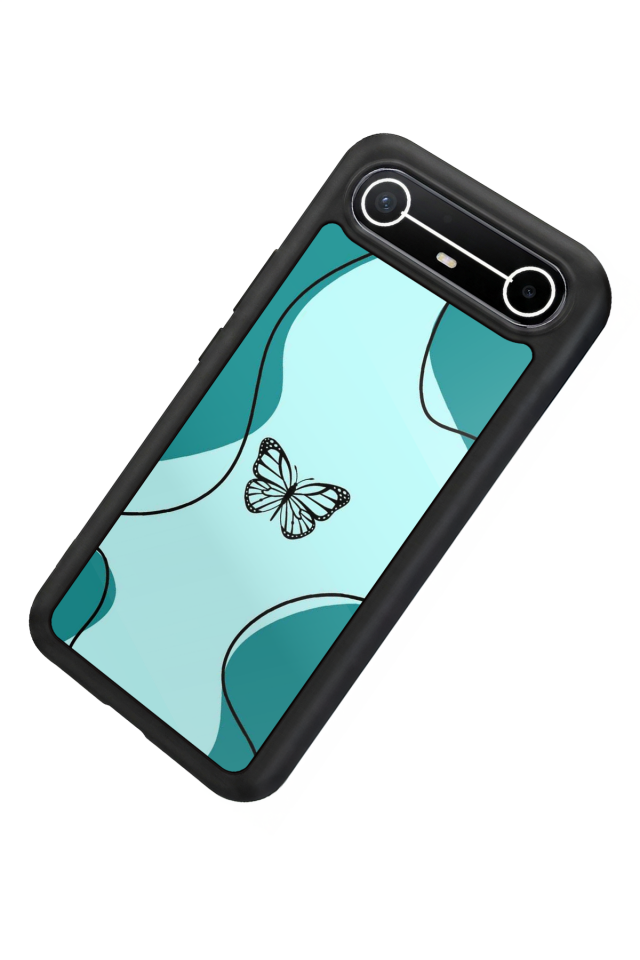 Tecno Spark Slim 5G Uyumlu Kelebek Tasarımlı Glossy Premium Kılıf