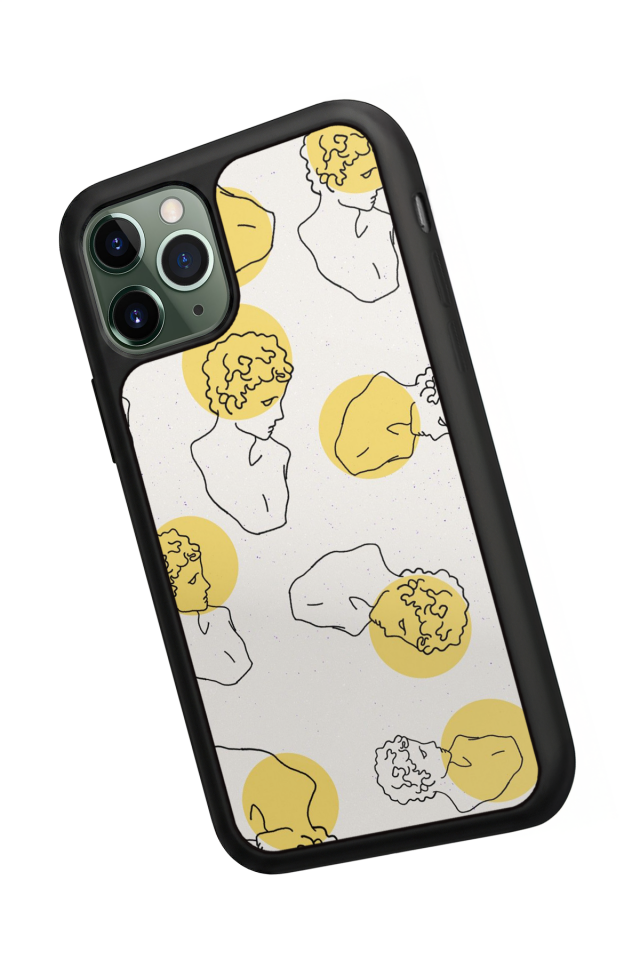 iPhone 11 Pro Max Uyumlu Line Art Tasarımlı Glossy Premium Kılıf
