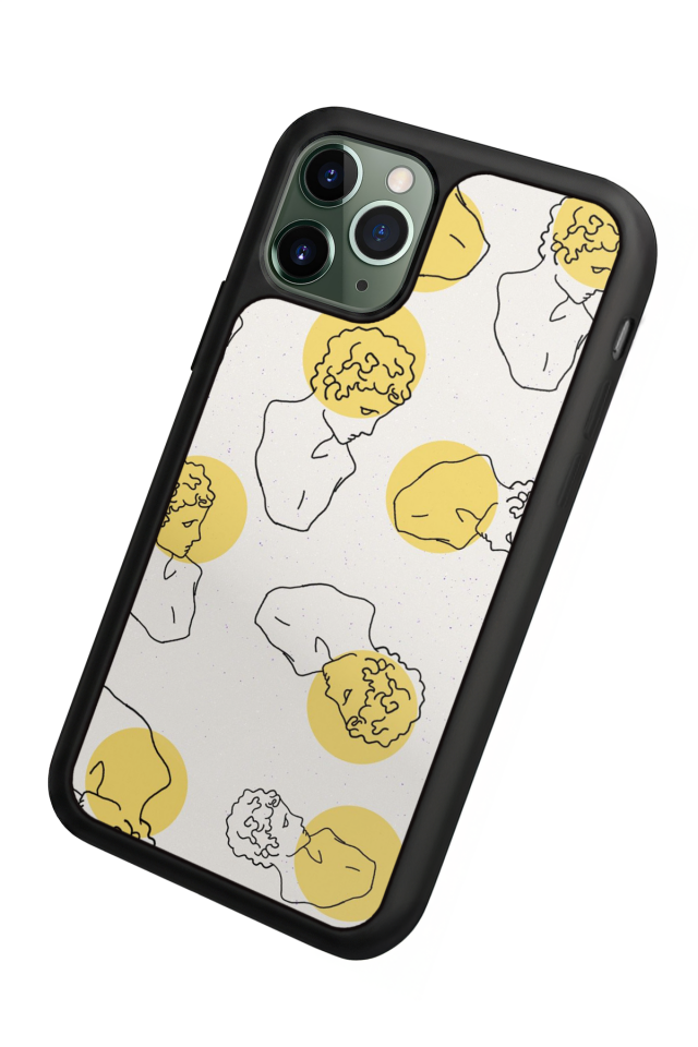 iPhone 11 Pro Max Uyumlu Line Art Tasarımlı Glossy Premium Kılıf
