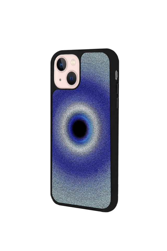 iPhone 13/14 Uyumlu Nazar Tasarımlı Glossy Premium Kılıf