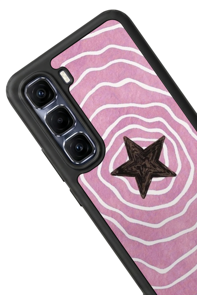 Infinix Hot 60 Pro Plus Uyumlu Retro Yildizlar Tasarımlı Glossy Premium Kılıf