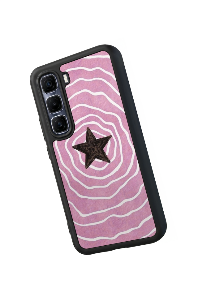 Infinix Hot 60 Pro Plus Uyumlu Retro Yildizlar Tasarımlı Glossy Premium Kılıf