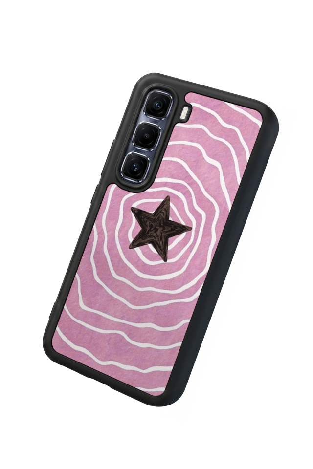 Infinix Hot 60 Pro Plus Uyumlu Retro Yildizlar Tasarımlı Glossy Premium Kılıf