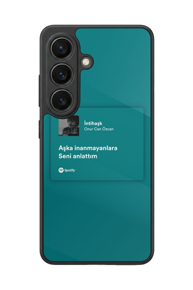 Samsung Galaxy S26 Uyumlu Sarki Sozleri Tasarımlı Glossy Premium Kılıf
