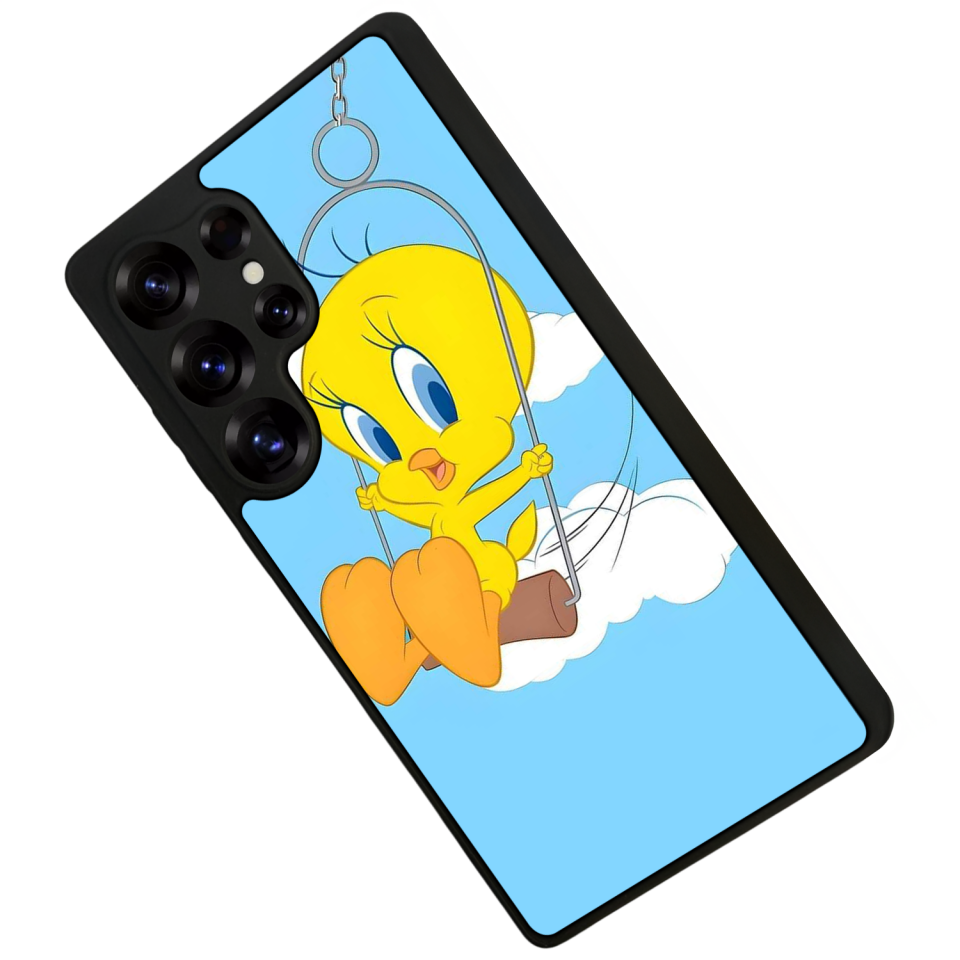 Samsung Galaxy S25 Ultra Uyumlu Tweety Tasarımlı Glossy Premium Kılıf