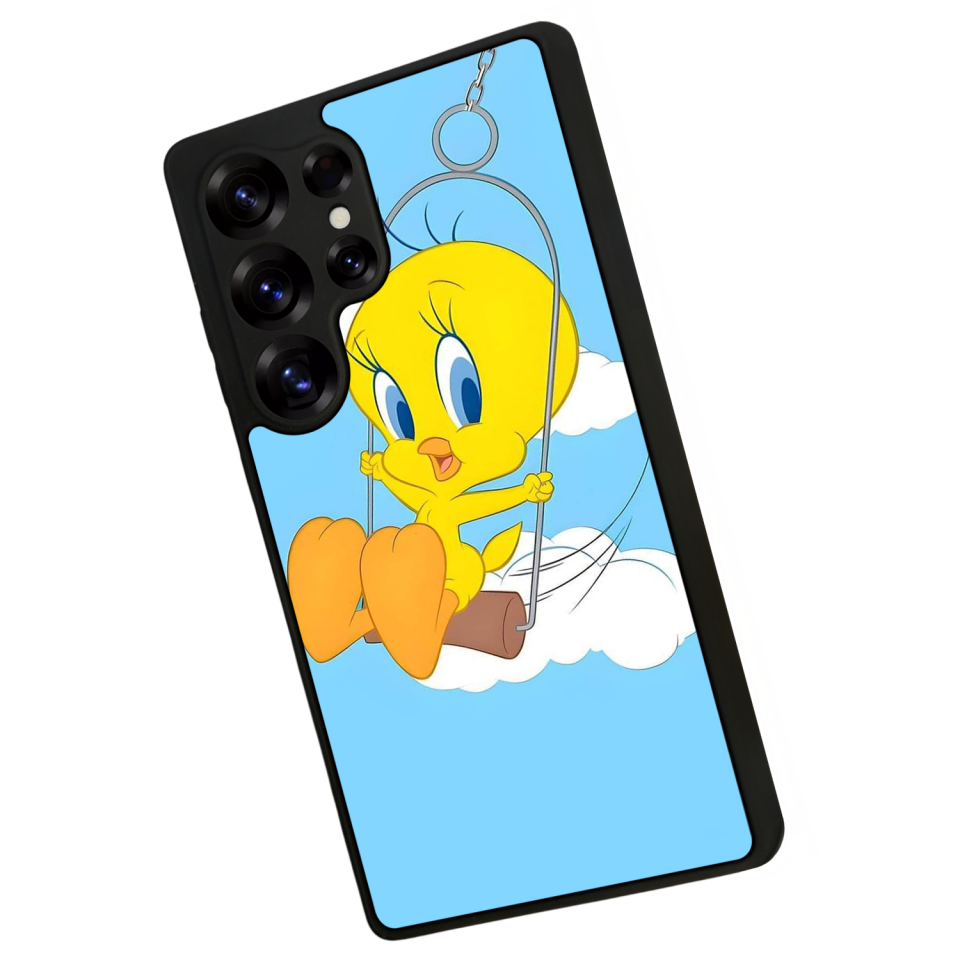 Samsung Galaxy S25 Ultra Uyumlu Tweety Tasarımlı Glossy Premium Kılıf