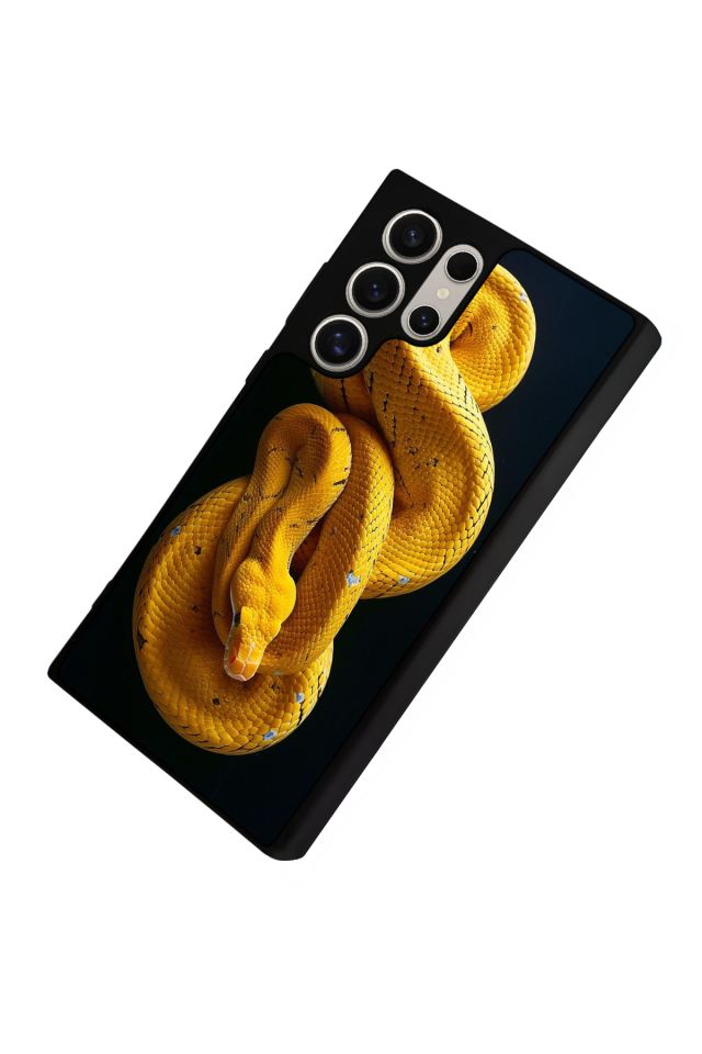 Samsung Galaxy S23 Ultra Uyumlu Yılan Tasarımlı Glossy Premium Kılıf