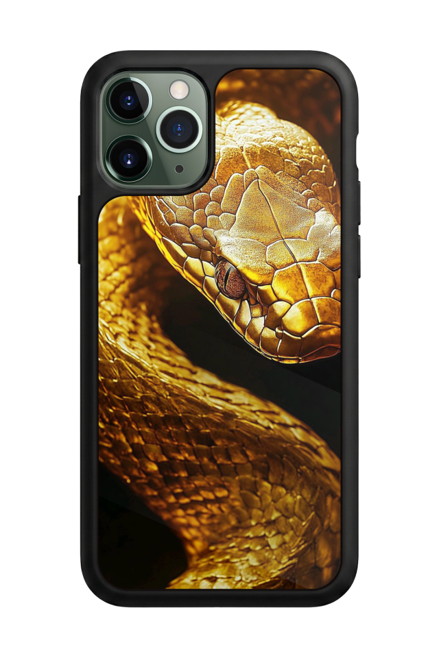 iPhone 11 Pro Uyumlu Yılan Tasarımlı Glossy Premium Kılıf