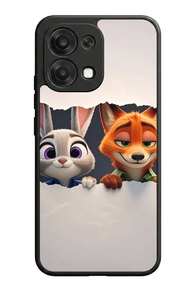 Oppo A6 Pro Uyumlu Zootropolis Tasarımlı Glossy Premium Kılıf