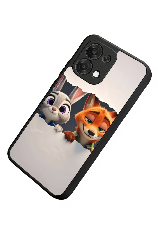 Oppo A6 Pro Uyumlu Zootropolis Tasarımlı Glossy Premium Kılıf