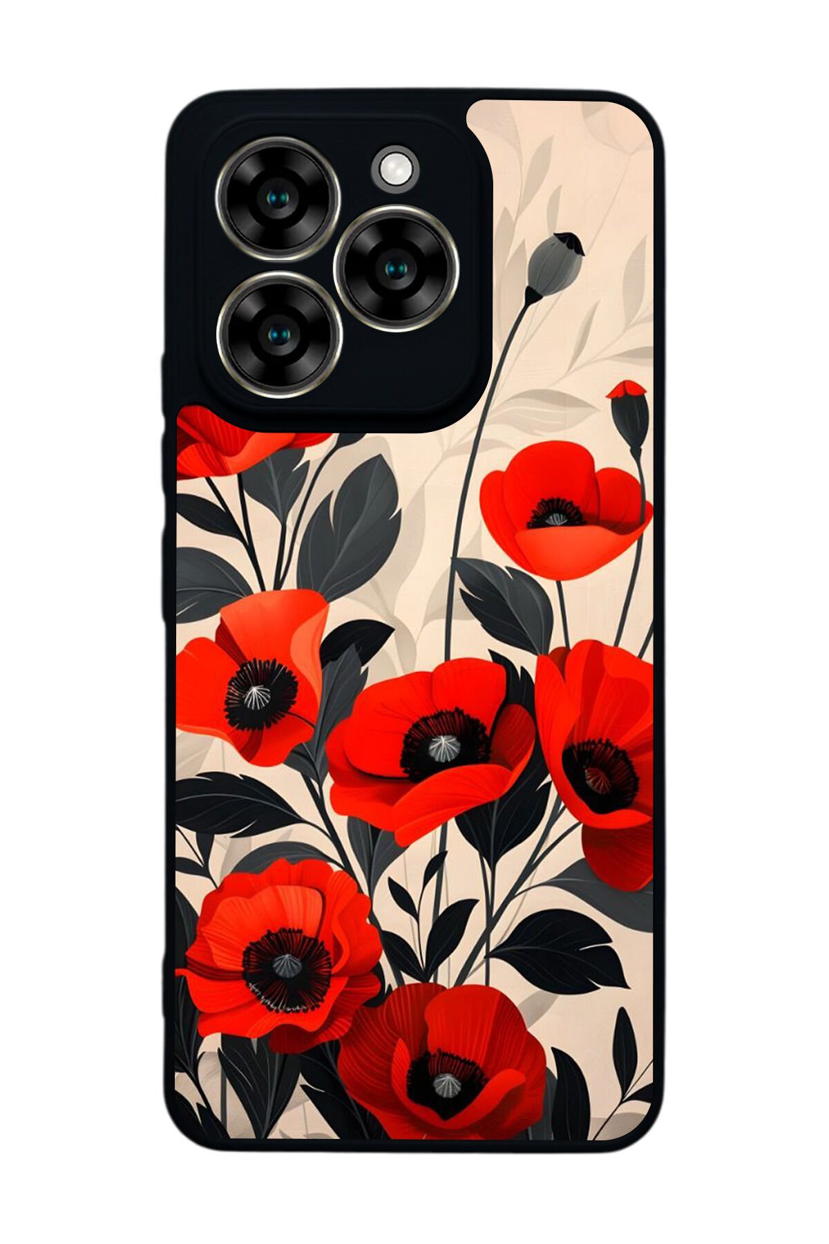 Reeder S919 Uyumlu Floral Tasarımlı Glossy Premium Kılıf