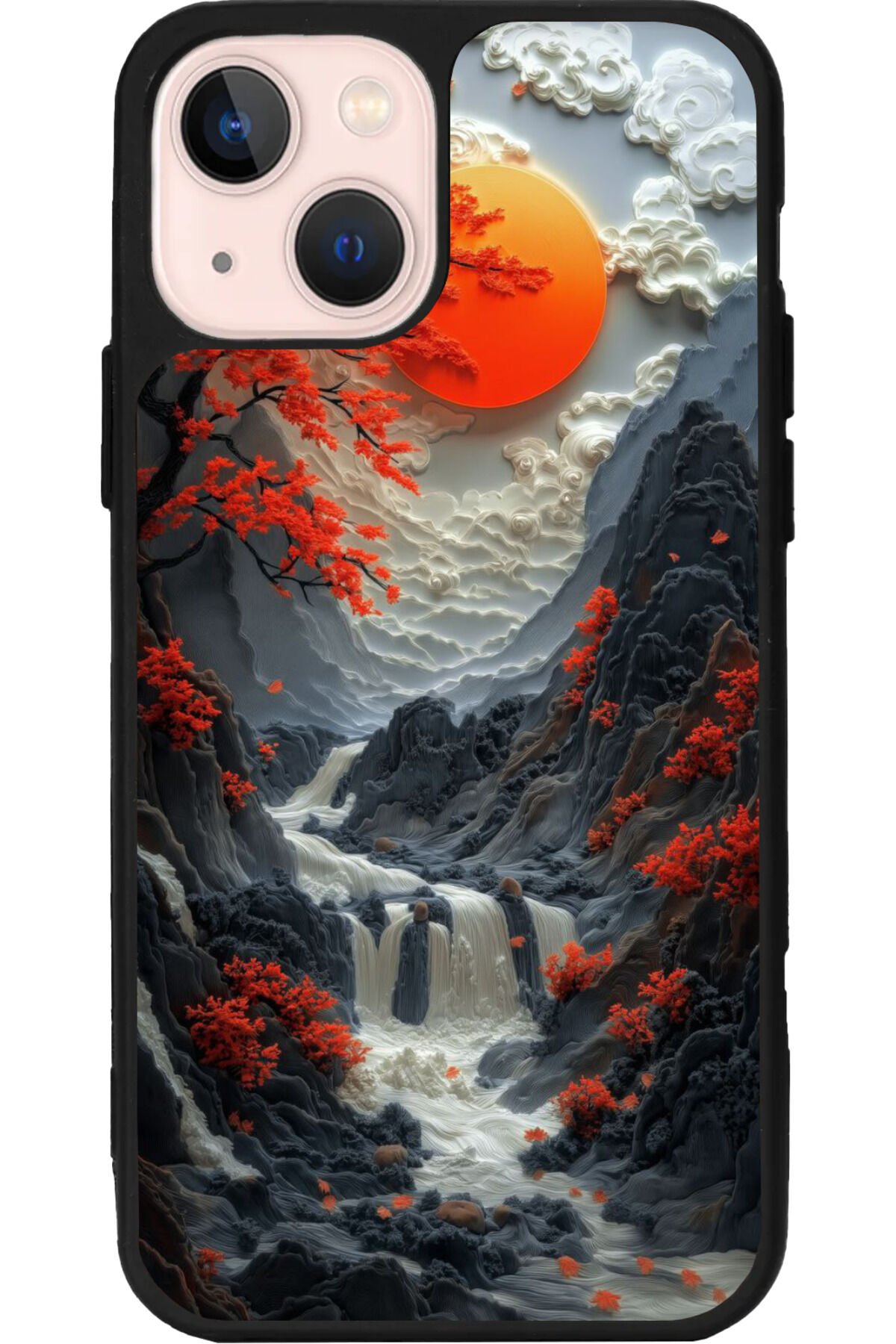 iPhone 13 Mat Siyah Uyumlu Kılıf – Yumuşak Silikon, Koruyucu, Şok Emici Kapak