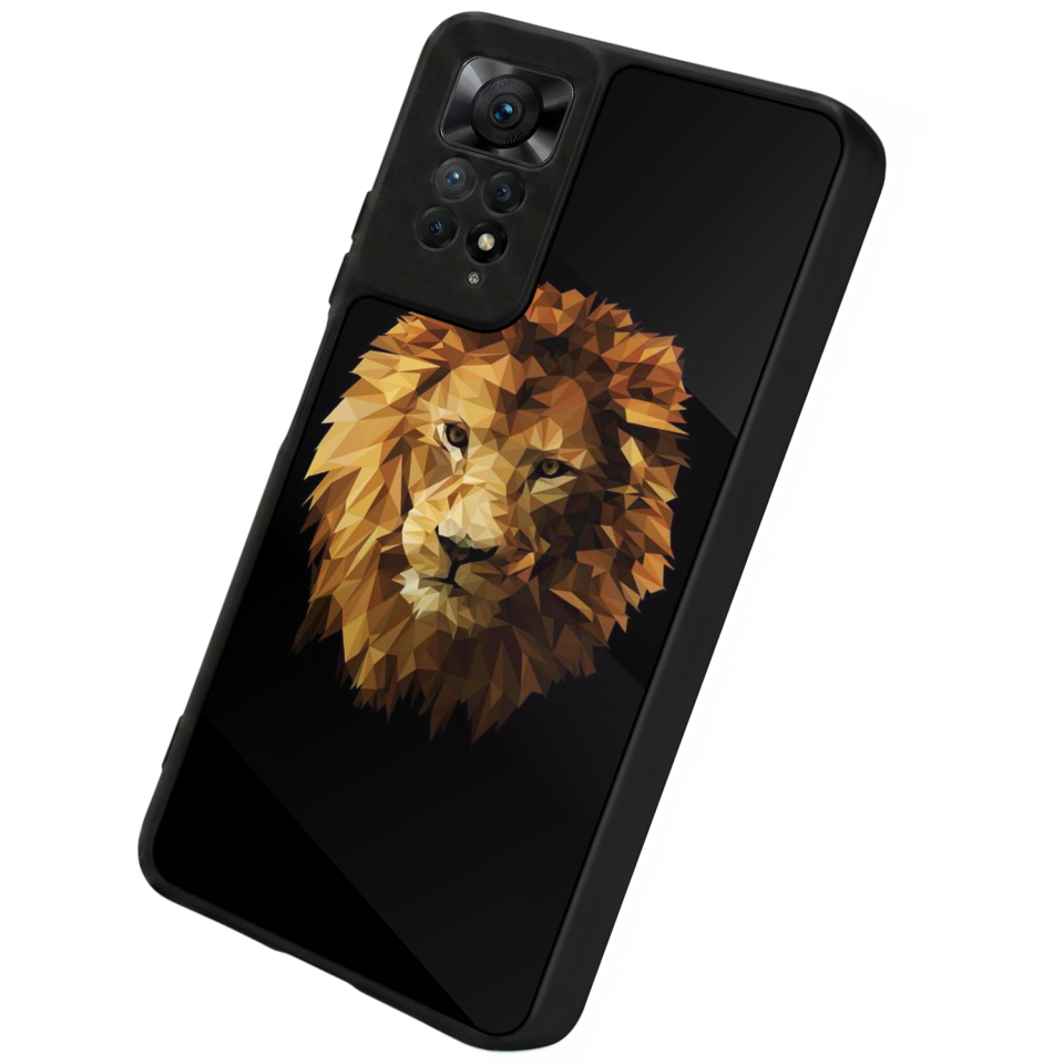 Xiaomi Redmi Note 11 Pro Uyumlu Aslan Tasarımlı Glossy Premium Kılıf