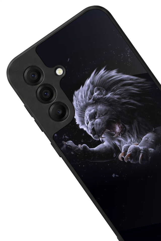 Samsung Galaxy A17 Uyumlu Aslan Tasarımlı Glossy Premium Kılıf