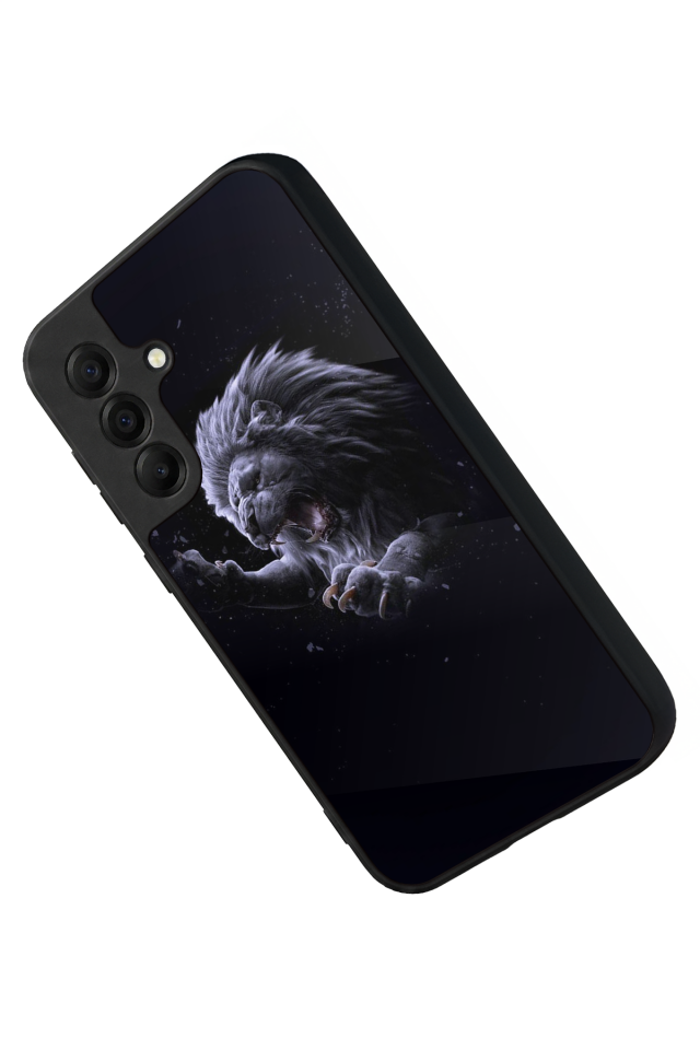 Samsung Galaxy A17 Uyumlu Aslan Tasarımlı Glossy Premium Kılıf
