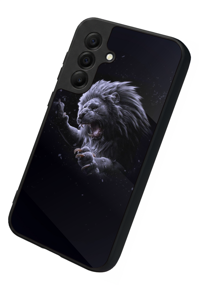 Samsung Galaxy A17 Uyumlu Aslan Tasarımlı Glossy Premium Kılıf