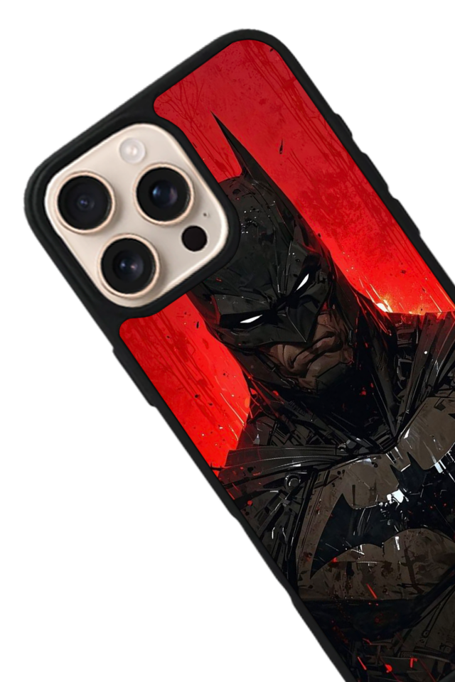 iPhone 16 Pro Max Uyumlu Batman Tasarımlı Glossy Premium Kılıf
