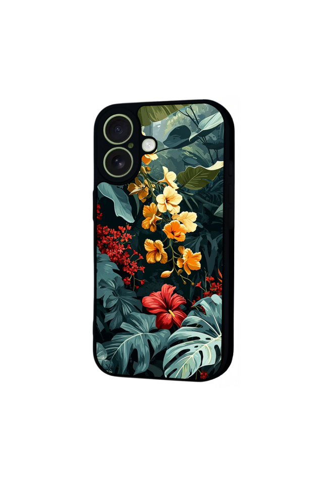 iPhone 17 Uyumlu Botanik Tasarımlı Glossy Premium Kılıf