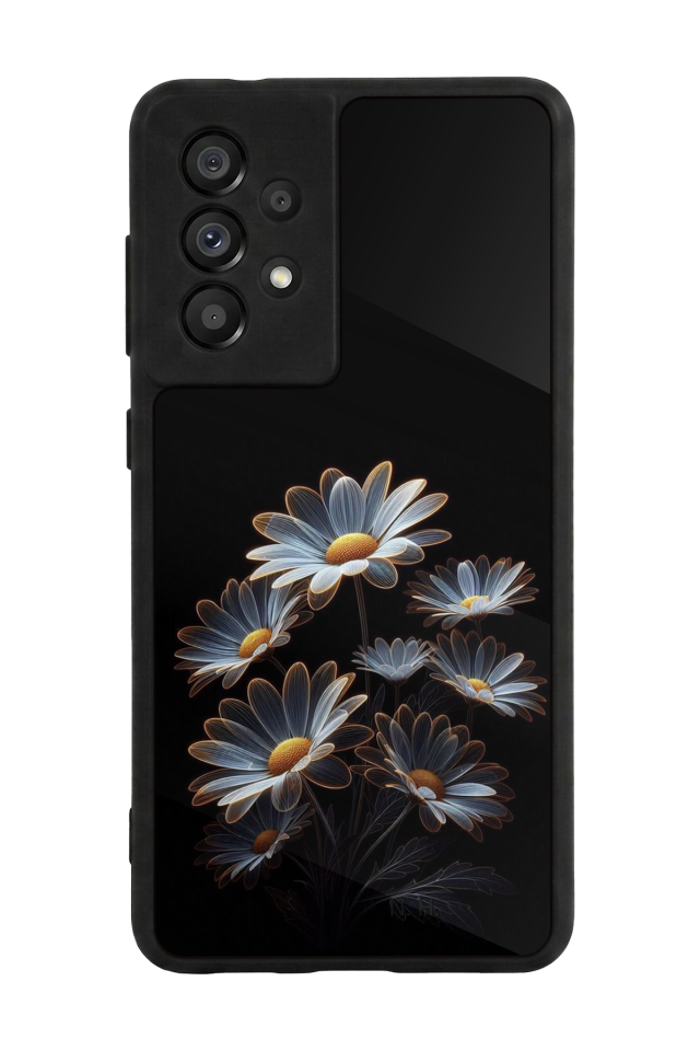 Samsung Galaxy A73 Uyumlu Cicek Tasarımlı Glossy Premium Kılıf